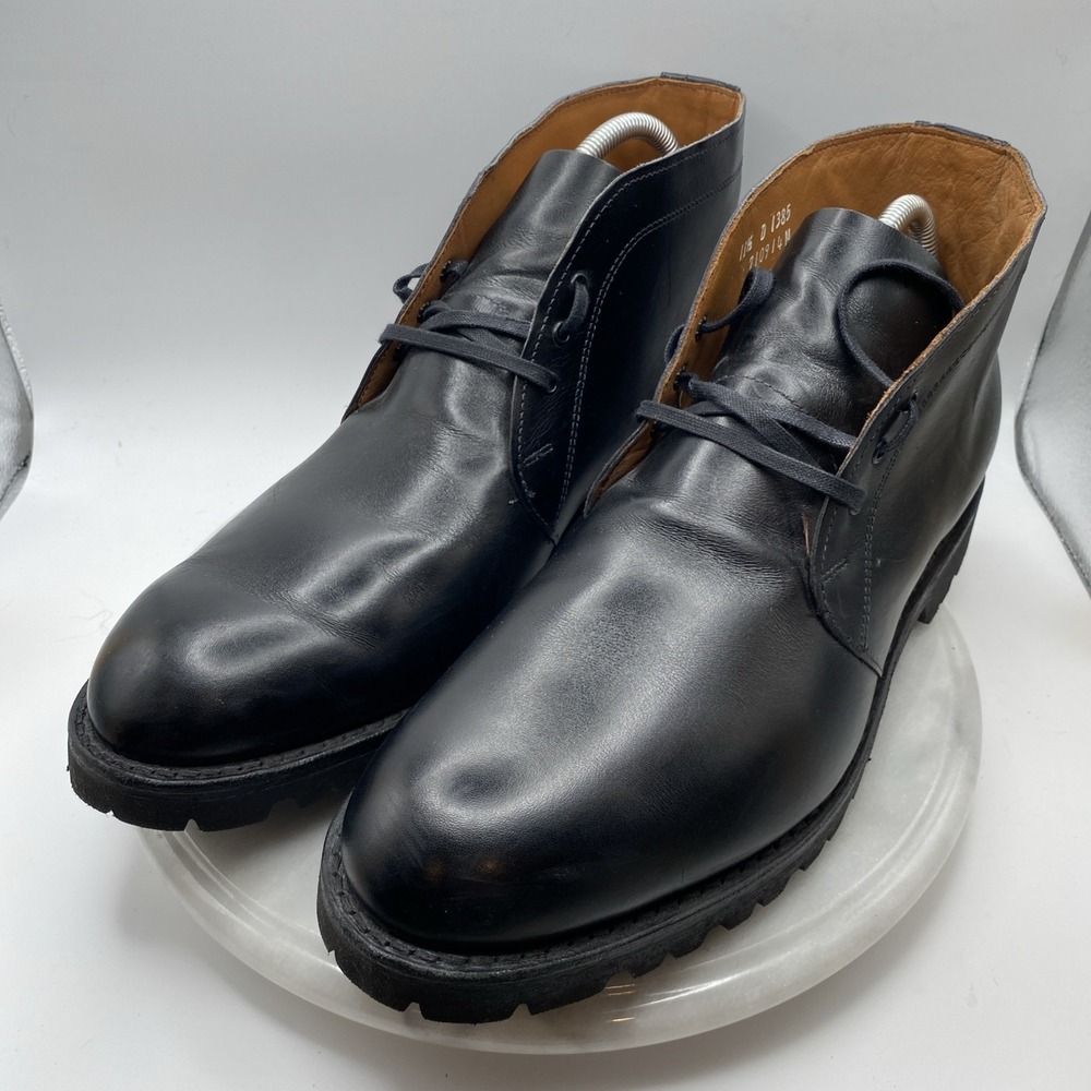 Allen Edmonds Stanford Men's Black Leather Ankle Chukka Boots Sz 11.5 D Tate